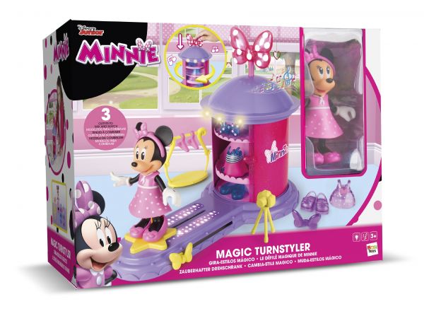 Disney Minnie Mickey - Set de joaca Minnie garderoba rotativa cu papusa