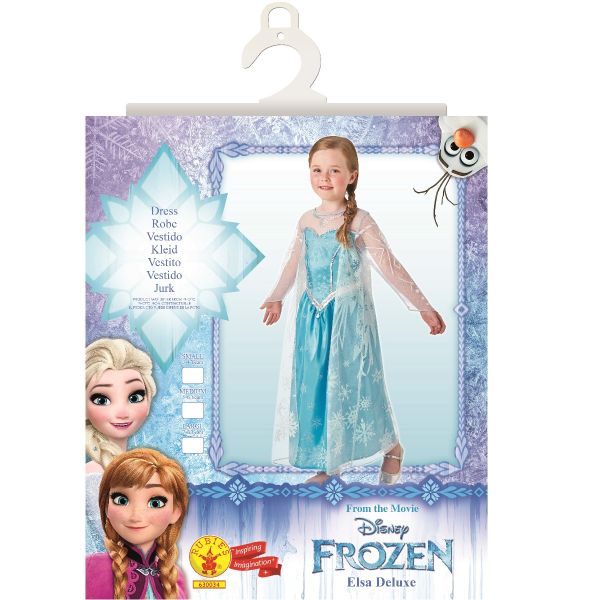 Costum deluxe Elsa, Disney Frozen, 7-8 ani