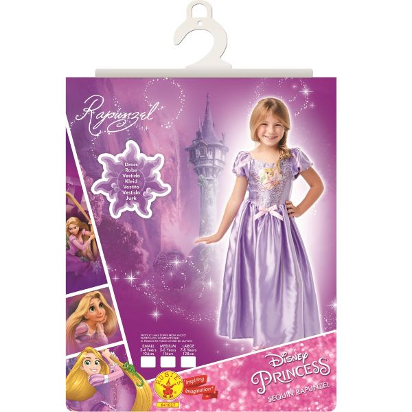 Rochita cu paiete Rapunzel, Disney Princess, 5-6 ani