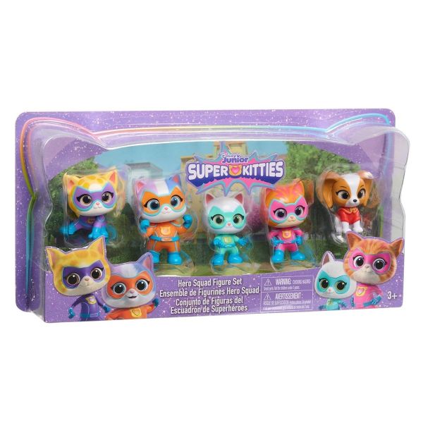 SuperKitties - Set de joaca cu 5 figurine