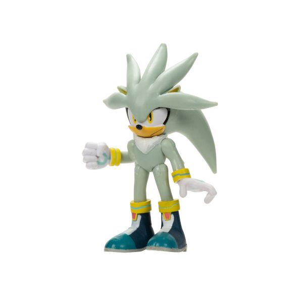 Nintendo Sonic - Figurina 6 cm, Modern Silver Sonic, S13