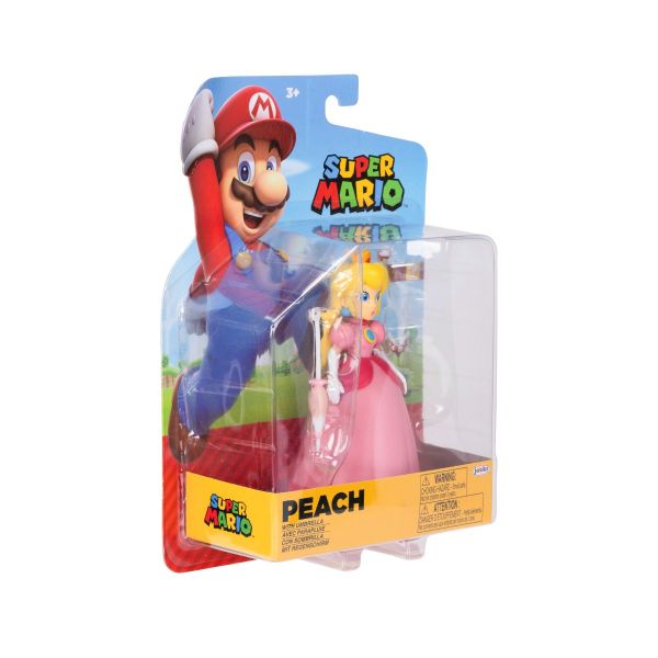 Nintendo Mario - Figurina articulata, 10 cm, Princess Peach, S34