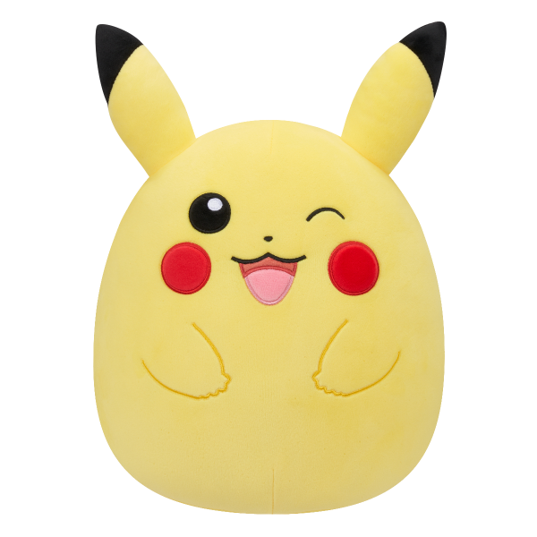 Pokemon Squishmallows - Jucarie de plus 25 cm, Winking Pikachu, S3
